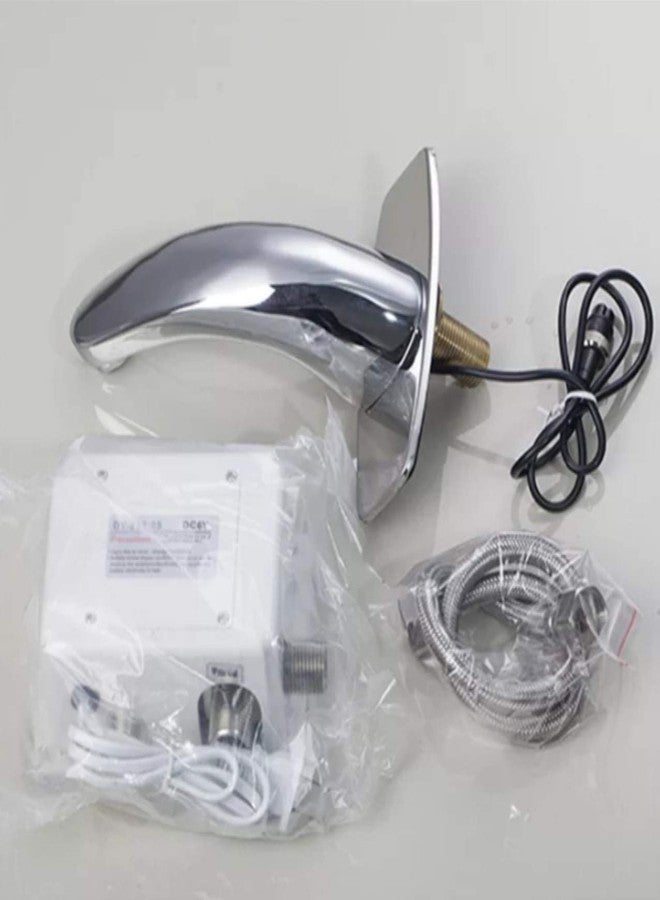 RFV1 Automatic Sensor Tap Touch Less Brass Water Sensor Tap | Automatic Sensor Faucet | Silver | Chrome Finish | for Washbasin & Bathroom - Image 5